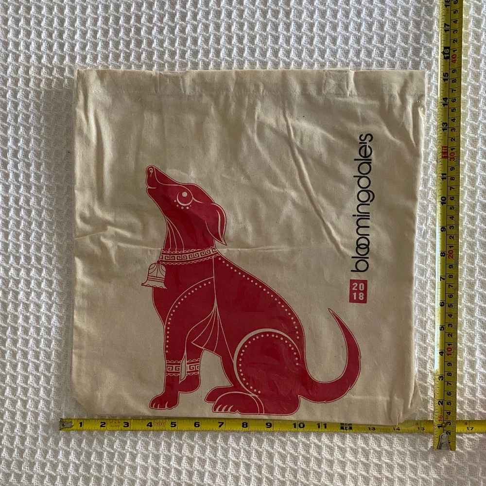 Bloomingdale's Collectable Lunar New Year Tote 2018 Year of the Dog